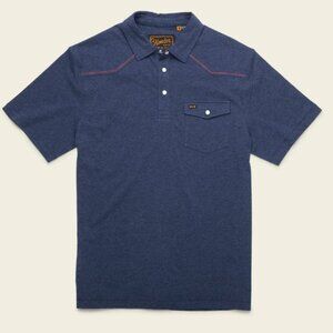 Howler Bros Ranchero Polo - Indigo Blue Heather S